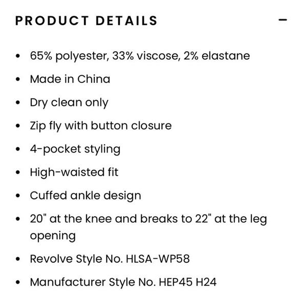 NOT FOR SALE Helsa Pinstripe Cuffed Trousers Pants •• Grey $298 Reformation Fr - Picture 4 of 16